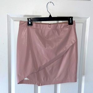 Faux leather skirt
